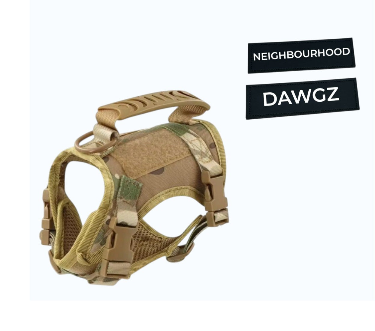 Extra small tactical dog harness (Camouflage)