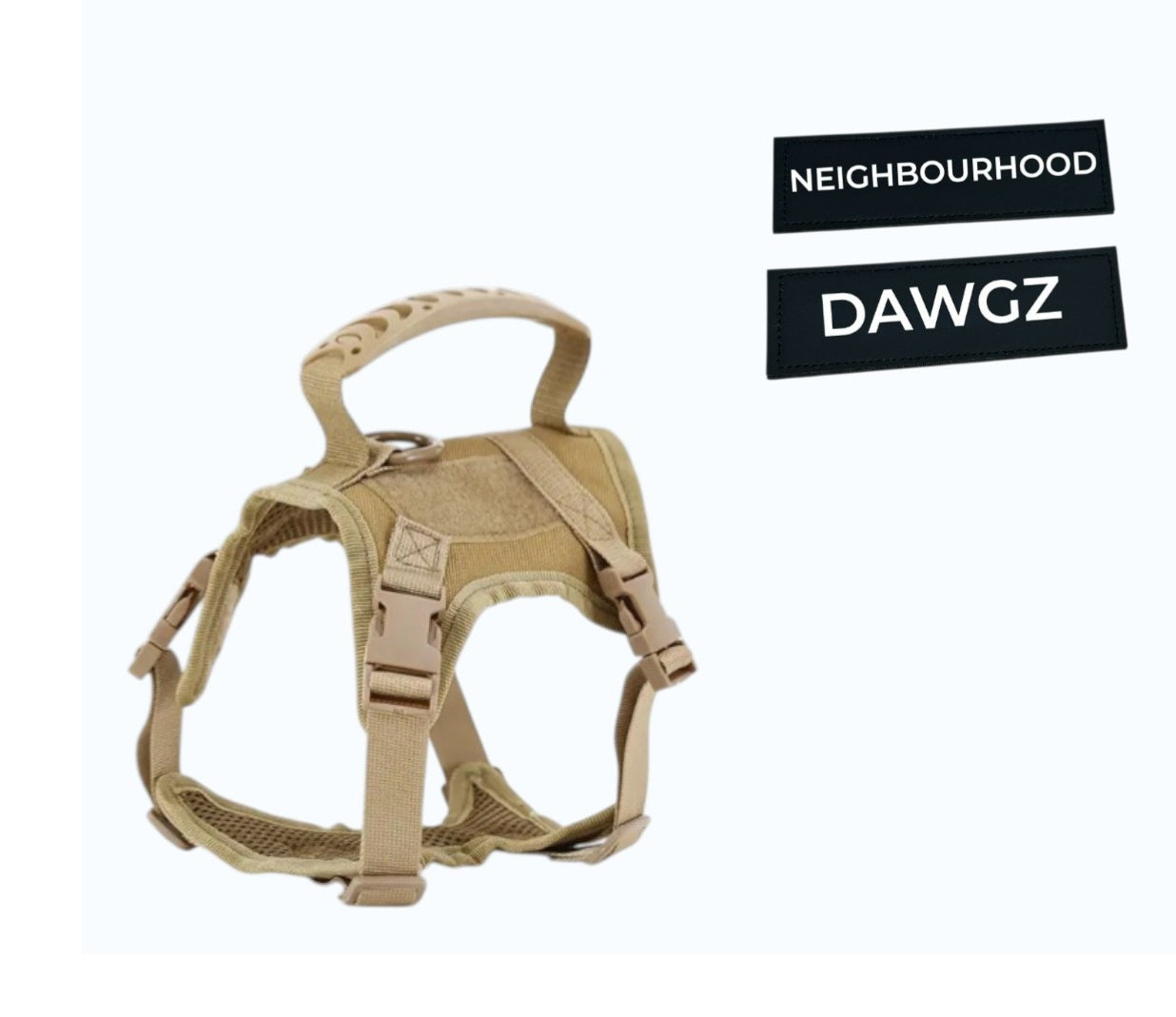 Extra small tactical dog harness (Khaki)