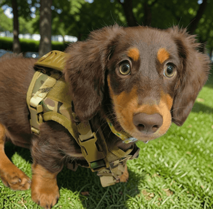 Extra small tactical dog harness (Camouflage)