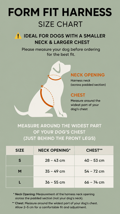 Form Fit Reflective Dog Harness – Lightweight Fit - Neighbourhood Dawgz