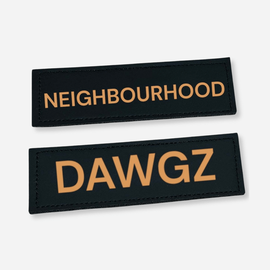 Personalised Velcro Patches for Dogs & Pets – Custom Name & Contact Info - Neighbourhood Dawgz