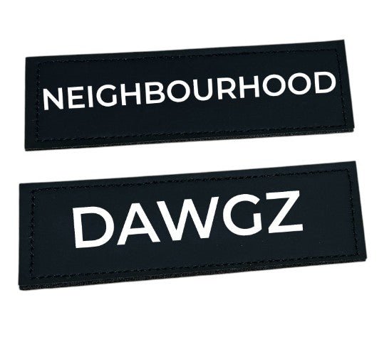 Personalised Velcro Patches for Dogs & Pets – Custom Name & Contact Info - Neighbourhood Dawgz