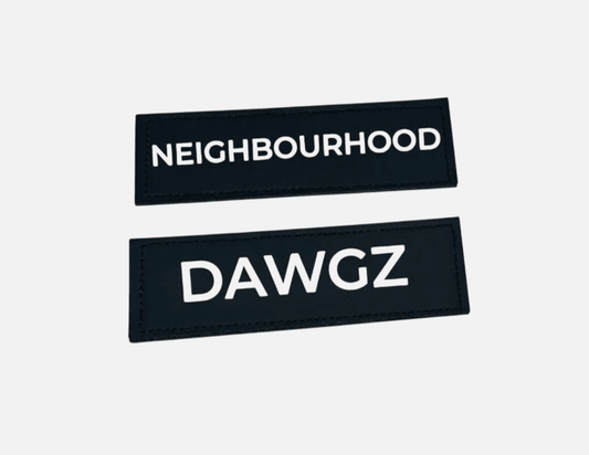 Personalised Velcro Patches for Dogs & Pets – Custom Name & Contact Info - Neighbourhood Dawgz